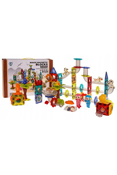 Ramiz Blocuri magnetice ZOO set cu bile 153 piese