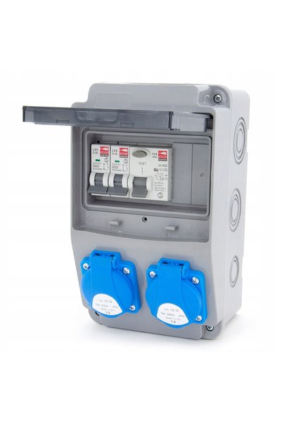 ELS Elektrotechnika SPLITTER ELECTRIC PROTEJAT PENTRU SIGURANȚĂ 2 * C16 PROTE...