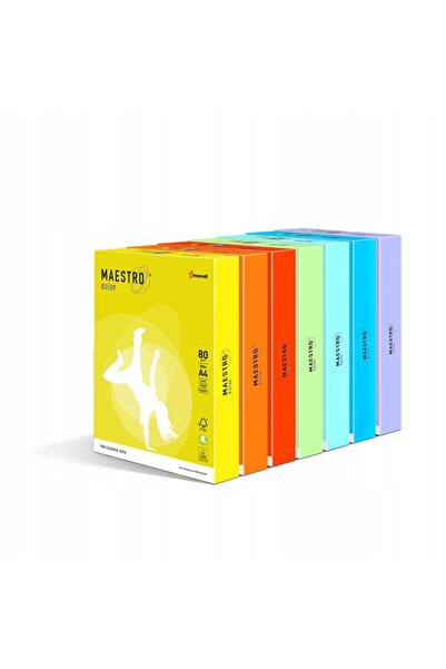 NO BRAND Hârtie A3 80g de culoare galben deschis