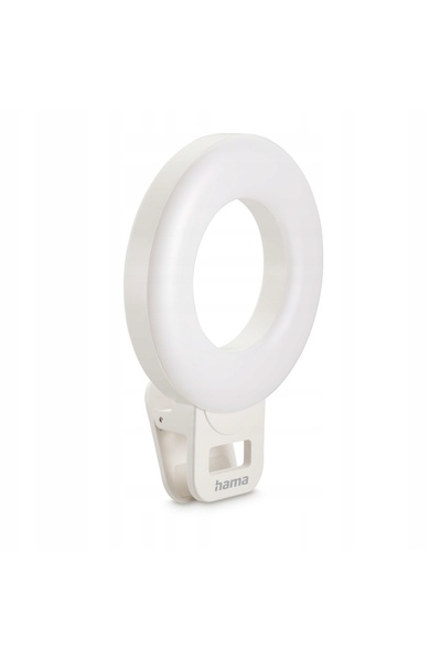Hama Mini lampă inelară LED portabilă cu clemă pentru telefon