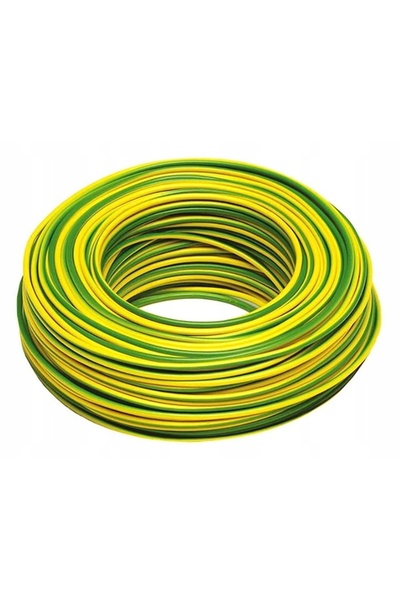 NO BRAND Cablu electric DY 10 H07V-U, cablu de instalare din cupru, galben-ve...