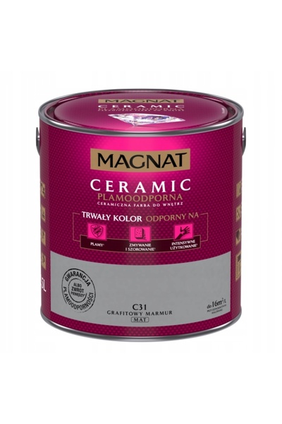 MAGNAT Vopsea ceramică pentru interioare Grafit Marmură C31 2,5L