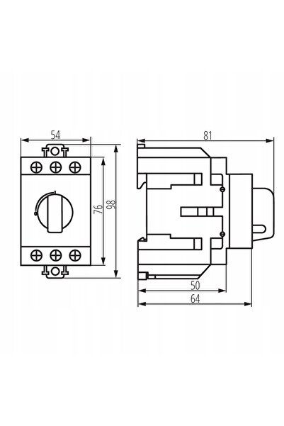 KANLUX Deconectator izolator modular 125 A KMI-R-3/125A