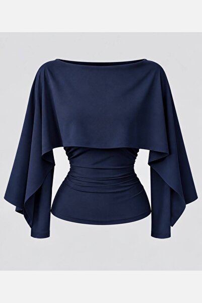 Edela Blouses - Dark blue - Comfort
