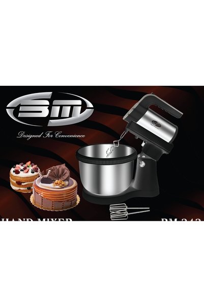 Generic Brand HAND MIXER WITH STEEL BOWL