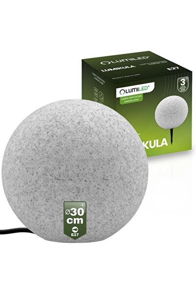 Lumiled Lampă de exterior pentru grădină LUMIKULA STONE LED BALL 30cm E27 IP65