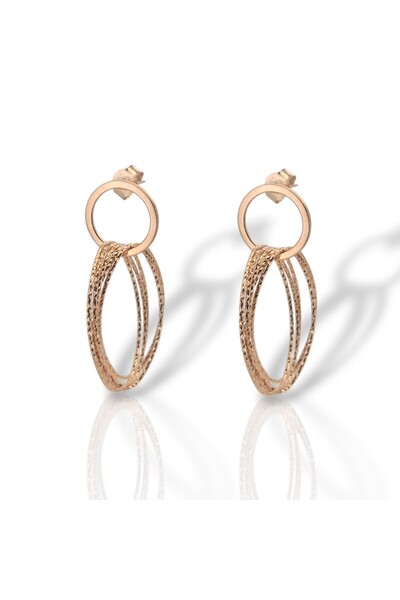 Mentzos Exclusive Silver Επιχρυσωμένο σε ροζ χρυσό 925 °   Ασημένια κρεμαστά ...