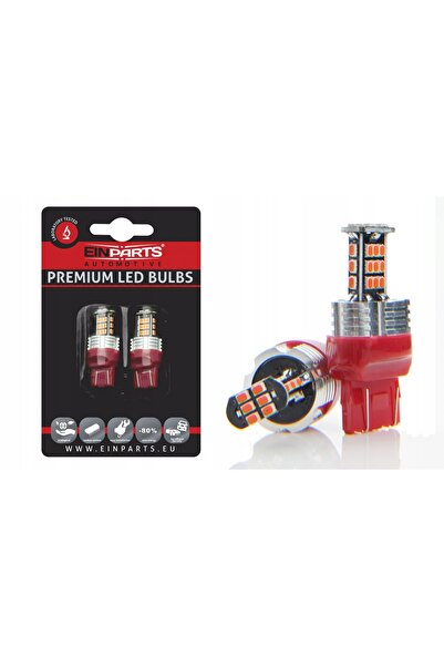 EinParts Automotive Becuri LED W21/5W pentru lumini de stop 12V cu diode SMD