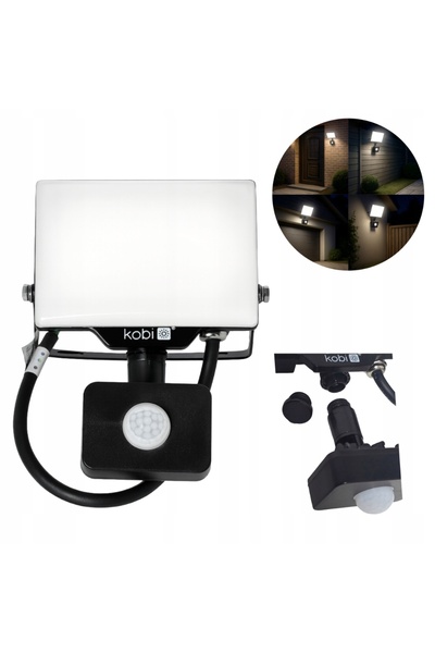 NO BRAND Lampă LED 20W 1600lm 4000K cu senzor PIR IP54 iluminat pentru intrar...