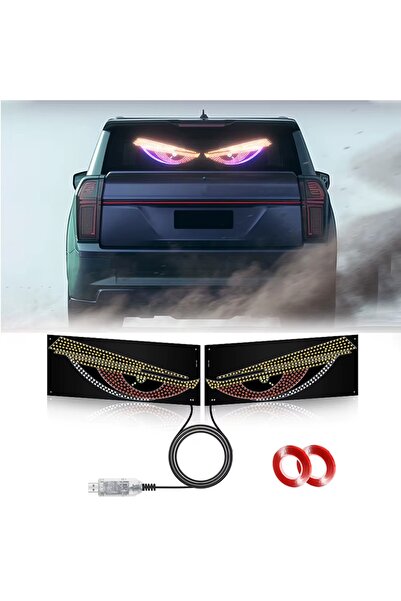 OEM Panou LED matriceal auto, Ochi de Demon, programabil, multicolor, reziste...