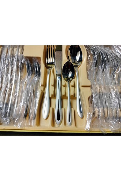 EDENBERG Set de tacâmuri din oțel inoxidabil 18/10, 24 de piese, pentru 6 per...