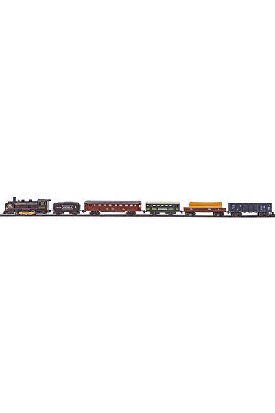 DK TRENUL Electric Set de tren cu efecte LED și sunet, circuit mare 122