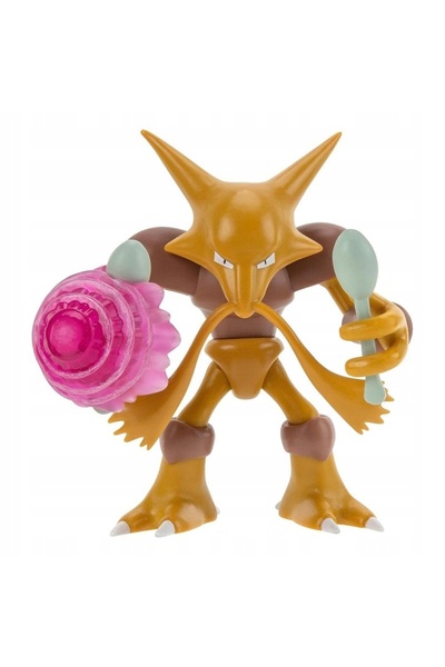 Jazwares Figurină de luptă Pokemon Articulată ALAKAZAM cu Funcție de Atac