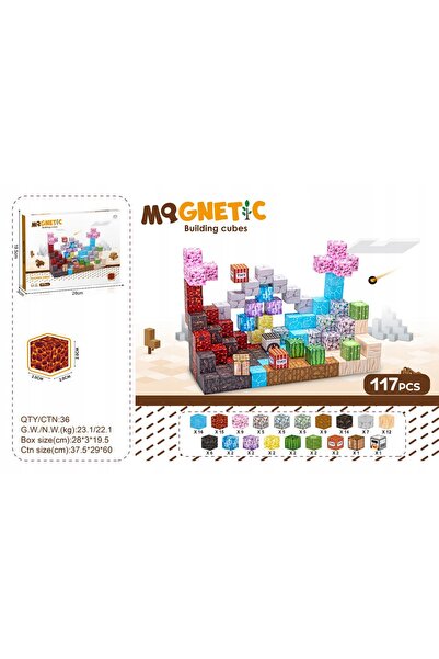 NO BRAND Cuburi magnetice, blocuri, cuburi, pixeli magnetici pentru copii, 11...