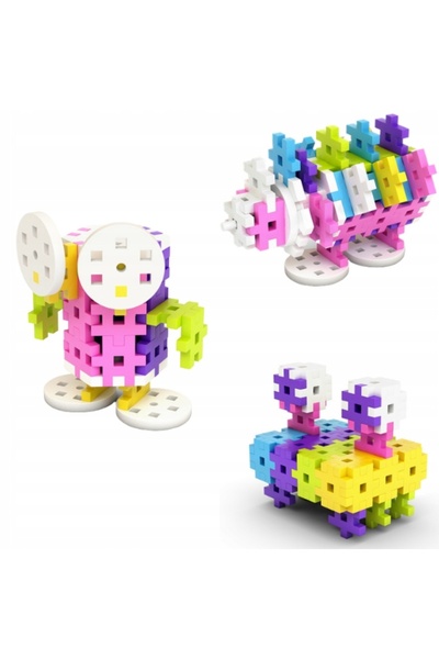 meli 50080 Blocuri Wafle Constructor Roz Cutie de călătorie 250