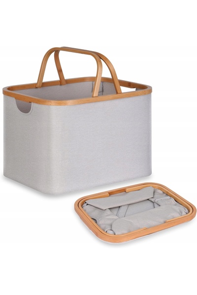 NO BRAND COȘ DE RĂPĂTĂRI PLIABIL ELEGANT REZISTENT ORGANIZATOR DE BAIE MIC 43L