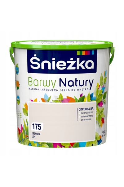 Śnieżka CULORI DINTRE NATURE PAINTĂ DE PERETE DE INTERIOR BEJ IN 175 2.5L