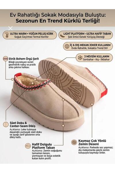 akix Ultra Mini Short Suede Women's Boots Shoes Slippers with Fur Inside