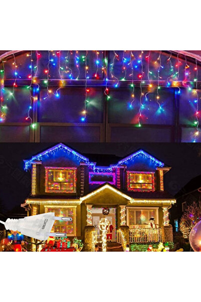OEM Christmas Icicle Lights for Outdoor or Indoor, Curtain Garland Type, Frin...