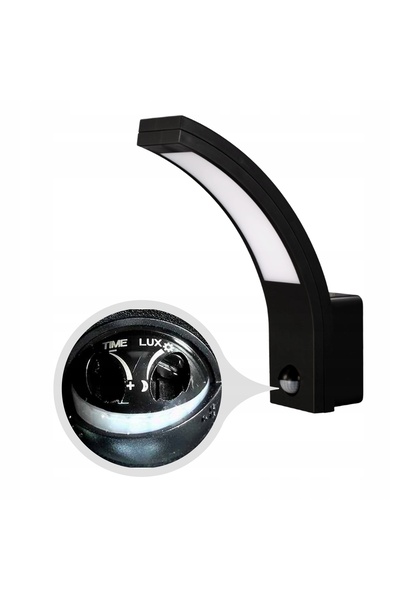 NO BRAND Aplică LED de perete 10W cu senzor de mișcare PIR, 700lm, IP54, pent...