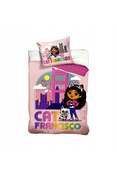 CARBOTEX Set de lenjerie de pat 160 x 200 cm KOCI DOMEK GABI multicolor
