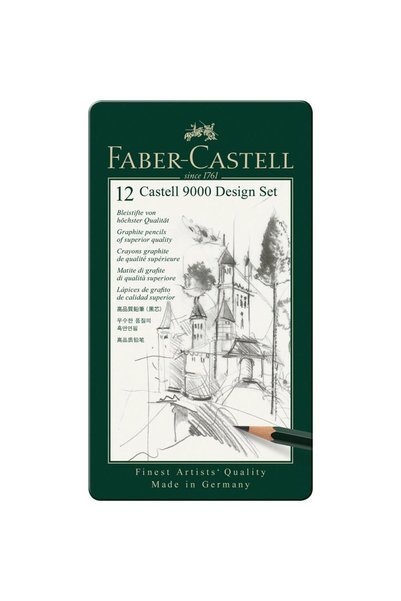 Faber Castell Creioane 9000 ART 2B - 6H 12 bucăți
