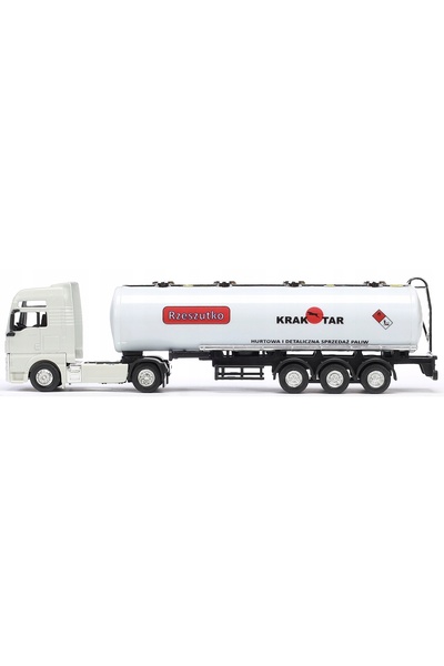 NO BRAND Model metalic camion MAN KRAK TAR cisternă transport combustibil