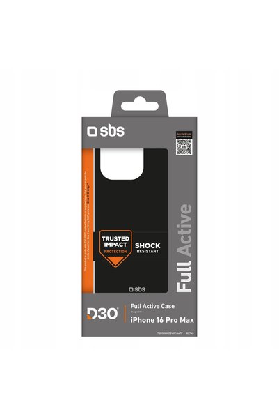NO BRAND Husă SBS FULL ACTIVE D3O pentru iPhone 16 Pro Max, protectoare cu te...