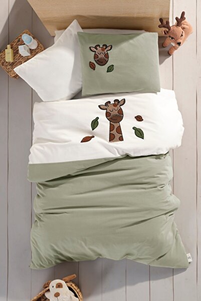 newhome Zuzu 100% Cotton Embossed Embroidered Baby Duvet Cover Set Boxed Desi...