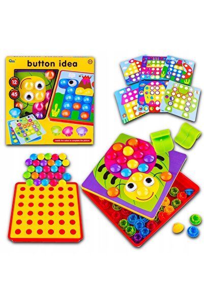 DK Jucărie educativă tip puzzle GRA: Asociă butoanele - Învățare culori și forme