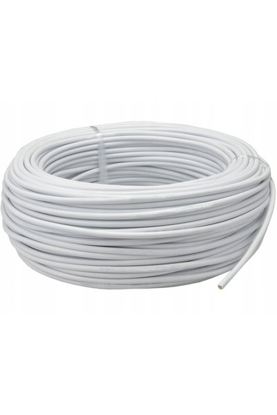 NO BRAND Cablu electric de alimentare OWY 4x0,75 mm Alb 50m