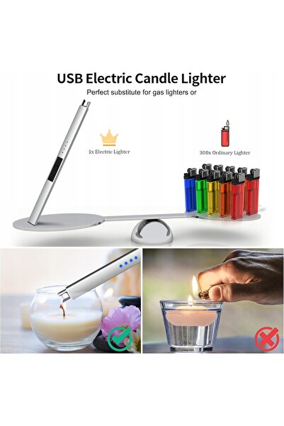 NO BRAND Brichetă electrică cu arc USB, fără flacără, rezistentă la vânt