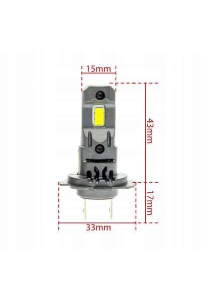 EinParts Automotive EINPARTS SET 2 BULB LED H7 EXTREMO LINE 6000K 3800 LM LUM...