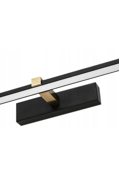 NO BRAND Lampă deasupra dulapului cu oglindă 8W 40 cm negru și auriu