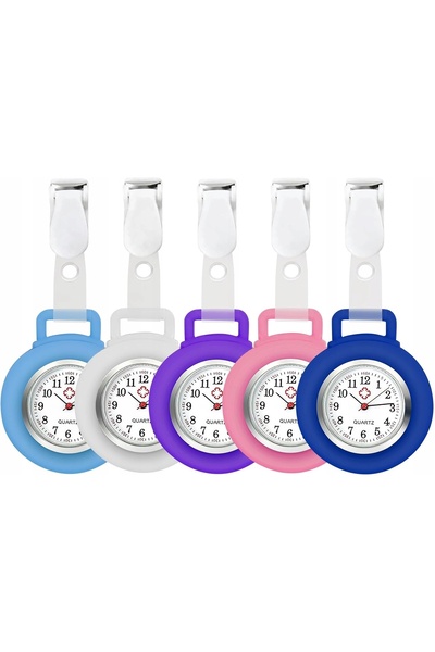 NO BRAND Set de ceasuri pentru asistente medicale, 5 piese, curea elegantă, c...