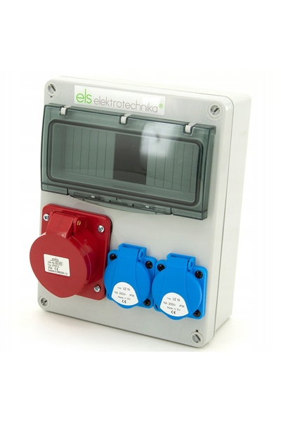 ELS Elektrotechnika Distribuitor încorporat, cu cabluri, 2*230V + alimentare ...