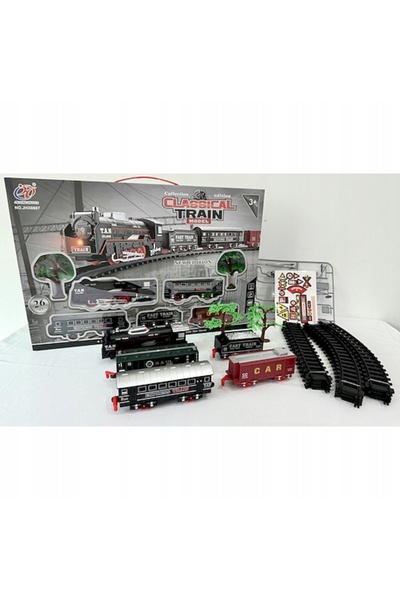 Anek LOCOMOTIVĂ ELECTRICĂ DE TREN CU 4 VAGONE ȘI ACCESORII