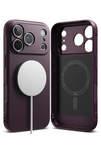 Ringke Husa pentru iPhone 17 Pro Max / iPhone 18 Pro Max Onyx MagSafe, Visiniu