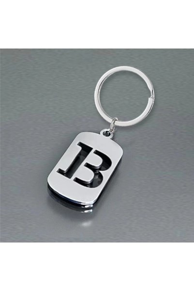 Choice B Letter Stainless Steel Keychain - Backpacks Small Pendant Car Key Ri...