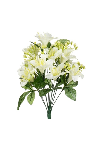 OEM Buchet Flori Artificiale Albe 40 cm – Decor Realist pentru Casă și Evenim...