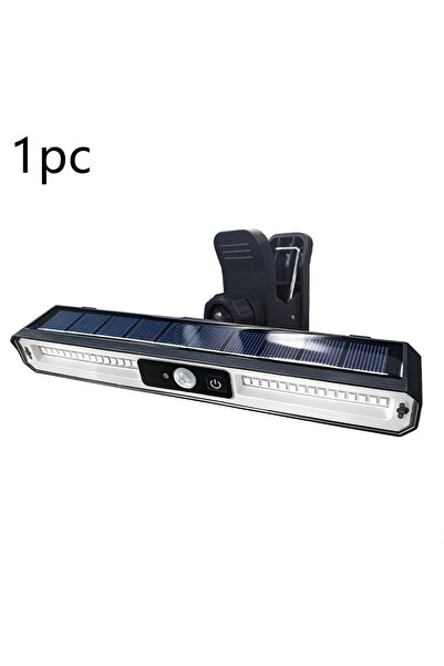 Choice 1pc New Solar Panel Clip Lamp, Waterproof Outdoor Lighting for Courtya...
