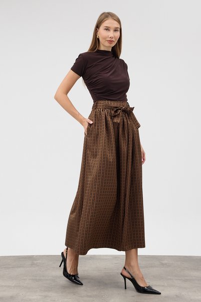 VAVİNOR Fusta Matilda Jacquard - Camel