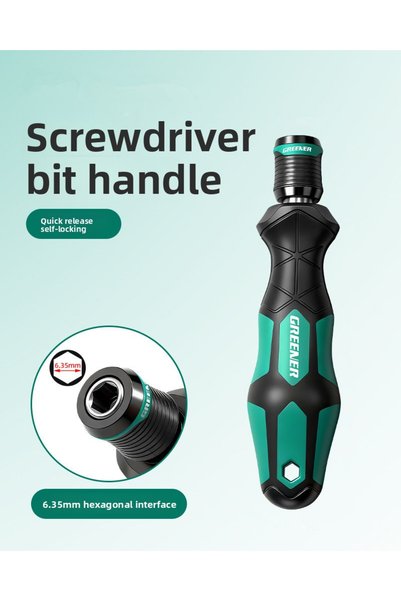 Choice Style 1 Self Locking Screwdriver Handle with Interchangeable Head, Cro...