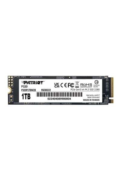 Patriot 1TB P320 P320P1TBM28 3000- 2200MB/s M2 NVME GEN3 Disk