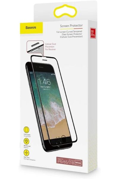 Baseus SGAPIPH8N-WB02 full-screen curved anti-blue light tempered glass scree...