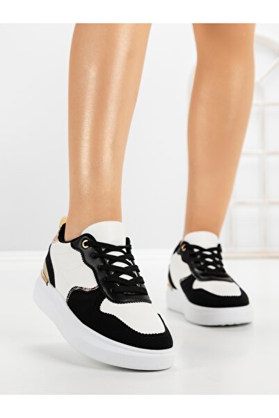 CM Sneakers dama albi din piele ecologica Divora
