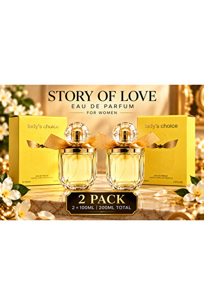 Storyoflove Story of Love Eau de Parfum for Women, 2 Pack, 2 x 100ML