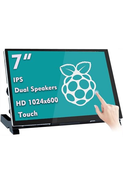 AZONEE 7 Inch Capacitive Touchscreen for Raspberry Pi, 1024x600 IPS LCD Displ...