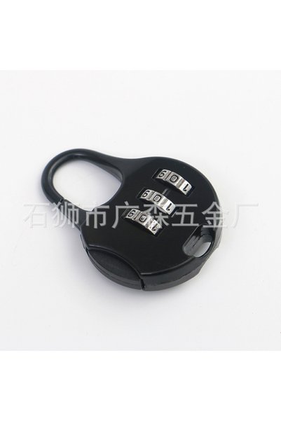 Choice3 black Combination Lock Small Padlock Luggage Backpack Zipper Lock Gym...