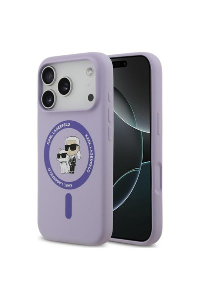 Karl Lagerfeld Husa pentru iPhone 17 Pro / iPhone 18 Pro Silicone KC Ring Mag...